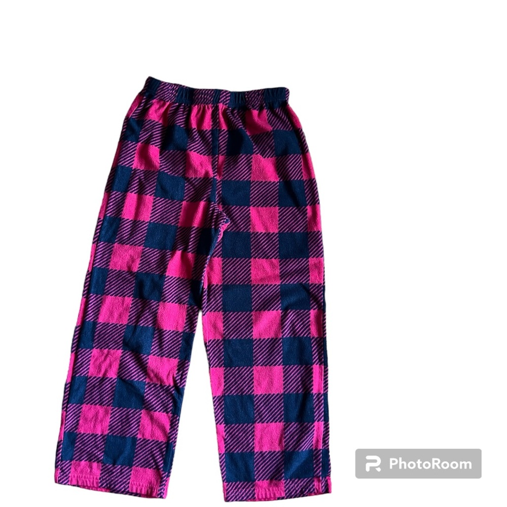 🔴CUDDL DUDS: Boy’s size M, red & black plaid pajama bottoms, preowned🔴